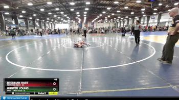 68 lbs Rd# 2 10:30am Friday - Brennan Hart, Team Michigan vs Hunter Young, East Coast Elite