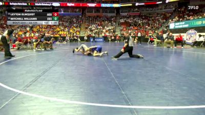 2A-106 lbs Cons. Round 3 - Leyton Elmquist, Audubon vs Mitchell Williams, Crestwood, Cresco