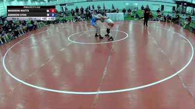 130 lbs Madison Watts, Washington vs Addison Lyon, Ohio