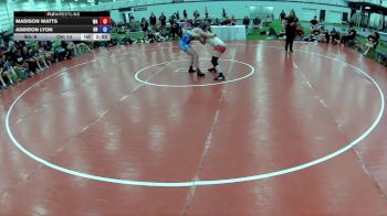 130 lbs Madison Watts, Washington vs Addison Lyon, Ohio