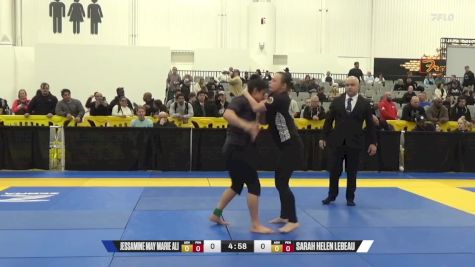 Sarah Helen Lebeau vs Jessamine May Marie Ali 2024 World IBJJF Jiu-Jitsu No-Gi Championship