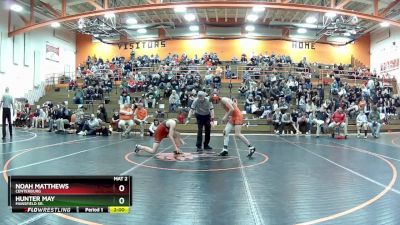 120 lbs Round 2 - Noah Matthews, Centerburg vs Hunter May, Mansfield Sr.