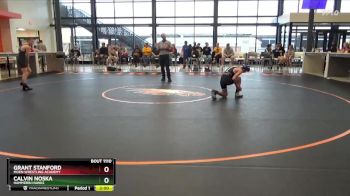 J-14 lbs Quarterfinal - Calvin Noska, Hammerin Hawks vs Grant Stanford, Moen Wrestling Academy