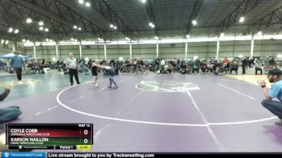 75 lbs 3rd Place Match - Karson Naillon, Hawk Wrestling Club vs Coyle Cobb, Homedale Wrestling Club