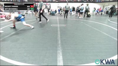 100 lbs Consi Of 8 #2 - Beckett Parker, Huskey Wrestling Club vs Jett McConnell, Chickasha Youth Wrestling