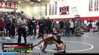 133 lbs Quarterfinal - Evan Potter, Southern Oregon vs Brandon O`Brien, North Idaho College