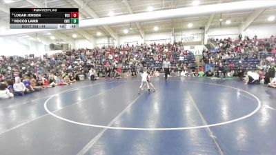 41 lbs 1st Place Match - Rocco Lamb, Charger Wrestling Club vs Logan Jensen, Westlake