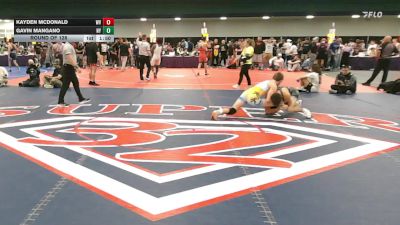 138 lbs Round Of 128 - Kayden McDonald, WV vs Gavin Mangano, NY