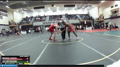 220 lbs Champ. Round 2 - Brandon Johnson, Central Indiana Academy Of Wrestling vs Matthew Buzzard, Indian Creek Wrestling Club