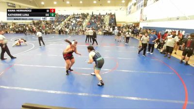 235 lbs 3rd Place Match - Katherine Luna, Downey High School vs Raina Hernandez, Eastvale Elite Wrestling