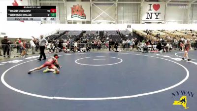 90 lbs Cons. Round 4 - David Delgado, VHW Club vs Grayson Willis, Brawler Elite