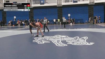 157 lbs Cons. Round 2 - Brandon Paredes, Chadron State vs Vincent Cabral, Western Colorado