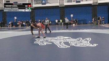 157 lbs Cons. Round 2 - Brandon Paredes, Chadron State vs Vincent Cabral, Western Colorado