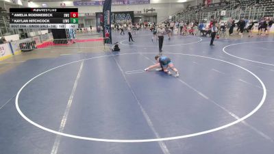 Junior Girls - 140 lbs Cons. Semis - Amelia Roennebeck, Syracuse Wrestling Club vs Kaylan Hitchcock, Lawrence Elite Wrestling Club