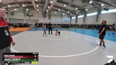 86 lbs Quarterfinal - Ernest Franklin, Scots Wrestling Club vs Nick Payne, Boneyard Wrestling Academy