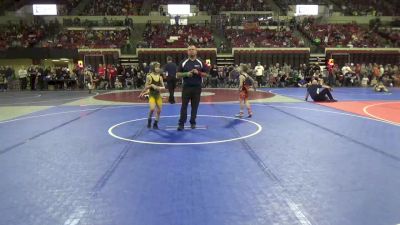 69 lbs Champ. Round 1 - Ayden Eberle, Thermopolis Wrestling Club vs Rio Oxarart, Malta