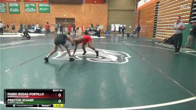 165 lbs Quarterfinal - Mario Rodas-Portillo, Bakersfield College vs Preston Scharf, Cuesta College