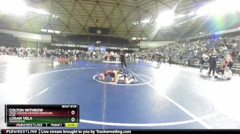 100 lbs Cons. Round 2 - Colton Withrow, CNWC Concede Nothing Wrestling Club vs Logan Vela, Washington