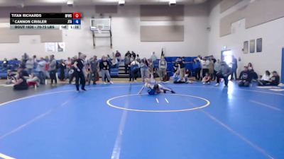 70-73 lbs Champ. Round 4 - Cannon Crisler, Jimenez Trained Academy vs Titan Richards, Bonners Ferry Wrestling Club