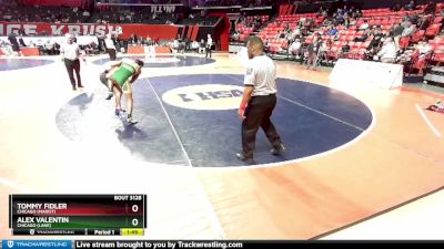 3A 113 lbs Cons. Round 1 - Alex Valentin, Chicago (Lane) vs Tommy Fidler, Chicago (Marist)