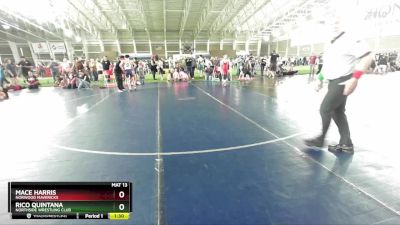 100 lbs Cons. Round 4 - Mace Harris, Norwood Mavericks vs Rico Quintana, Northside Wrestling Club