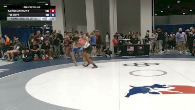 68 kg Cons. Sub-rd Of 16 - Asher Anthony, Richmond Wrestling Club vs JJ Doty, Contenders Wrestling Academy