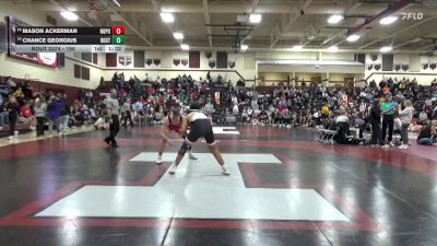 190 lbs 11th Place Match - Chance Georgius, Roland-Story vs Mason Ackerman, North Polk