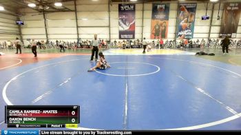 52 lbs Rd# 6- 9:00am Saturday Final Pool - Camila Ramirez- Amates, No Escape W.A. vs Daxon Bench, PA White
