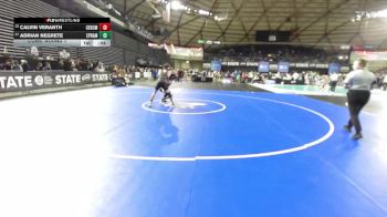 Boys 2A 157 lbs Cons. Round 1 - Calvin Veranth, Cedarcrest vs Adrian Negrete, Ephrata
