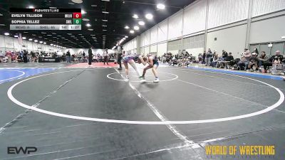 110 lbs Rr Rnd 3 - Evelyn Tillison, MOJO K-6 vs Sophia Tellez, Shelton Wrestling Academy K-6