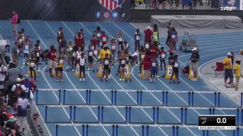 Youth Boys' 100m Hurdles Championship, Semi-Finals 9 - Age 11