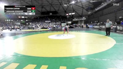 Boys 1A 120 lbs Cons. Round 2 - Boston Carter, Castle Rock vs Abraham Gonzalez, Cascade (Leavenworth)