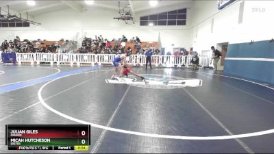 113 lbs Cons. Round 1 - Micah Hutcheson, Exeter vs Julian Giles, Oxnard