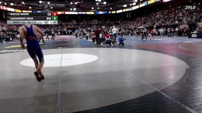 6A 113 lbs Quarterfinal - Alejandro Vega, Meridian vs Rocco White, Coeur D Alene