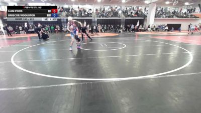 132 lbs Cons. Round 1 - Liam Foos, Nixa Wrestling vs Briscoe Woolston, War Eagle Wrestling