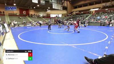 132 lbs Consi Of 4 - Konnor McInnis, North DeSoto Wrestling Academy vs Joshua Calhoun, North DeSoto Wrestling Academy