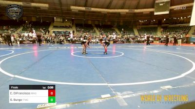 61 lbs Final - Charlotte DiFrancisco, Rancho Bernardo vs Savina Burgo, Team Tulsa Wrestling Club