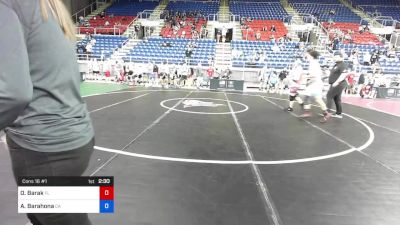 170 lbs Cons 16 #1 - Omer Barak, Florida vs Angelo Barahona, California