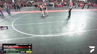 135 lbs Cons. Round 4 - Mason Powell, Rio Vikings Youth Wrestling vs Bryce Van Lannen, Pulaski Wrestling