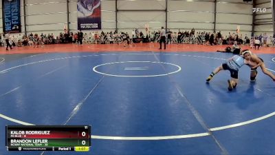 110 lbs Rd# 10- 4:00pm Saturday Final Pool - Brandon Lefler, NCWAY National Team vs Kalob Rodriguez, PA Blue