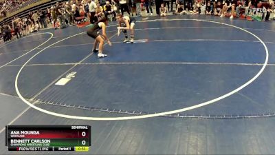 91 lbs Semifinal - Bennett Carlson, Champions Wrestling Club vs Ana Mounga, WESTLAKE