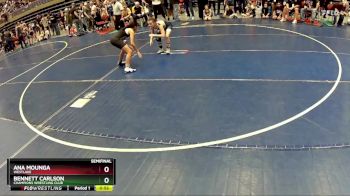 91 lbs Semifinal - Bennett Carlson, Champions Wrestling Club vs Ana Mounga, WESTLAKE