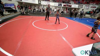 46 lbs Final - Kingston Warrior, Wagoner Takedown Club vs Eli Dicus, Fort Gibson Youth Wrestling