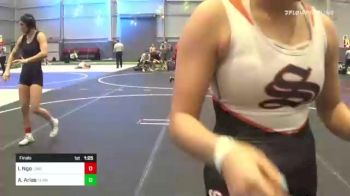 116 lbs Final - Isabella Ngo, Lone Wolf vs Arieana Arias, Team Selma