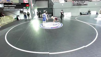 All Cadet Boys Freestyle Lower - 138 lbs Champ. Round 1 - Cruz Contreras vs Brody Carson, Monster Garage Wrestling