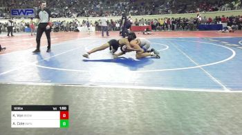 123 lbs Round Of 128 - Kam Von, Broken Bow vs Alex Cole, Sapulpa