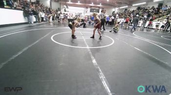 67-72 lbs Rr Rnd 1 - Audrey Lemings, Eufaula Ironheads Wrestling Club vs Layla Waldeck, Salina Wrestling Club