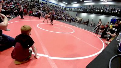 67 lbs Quarterfinal - Hunter Estraca, Mustang Bronco Wrestling Club vs Levi Turner, Blackwell Wrestling Club