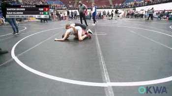 96-100 lbs Final - Easton Brown, Ponca City Wildcat Wrestling vs Kale Elledge, E3 Wrestling