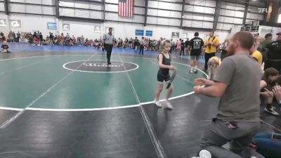 45 lbs Semis (4 Team) - Vincent James Cardente, GREAT BRIDGE WRESTLING CLUB vs Evie Brumfield, STAUNTON REAPER